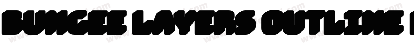 Bungee Layers Outline Regular字体转换